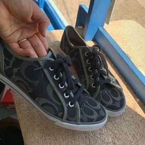 COACH flats. Has gold marks on sides
